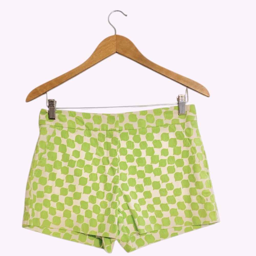 Trina Turk Women’s Green & White Geometric Corbin 2 Shorts. Size 2 - Picture 5 of 15